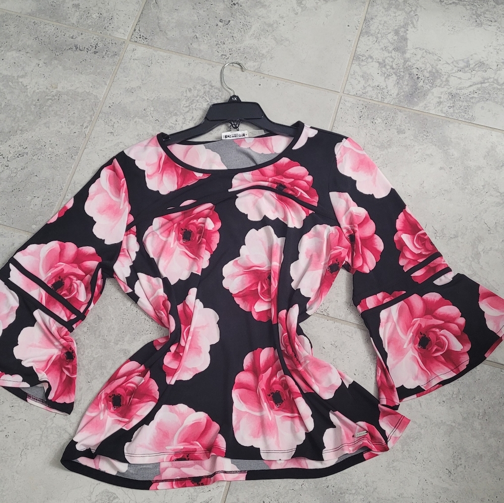 Jersey top floral 1x New